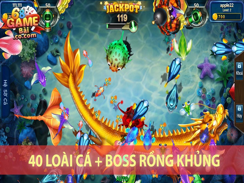 40 loài cá boss rồng khủng