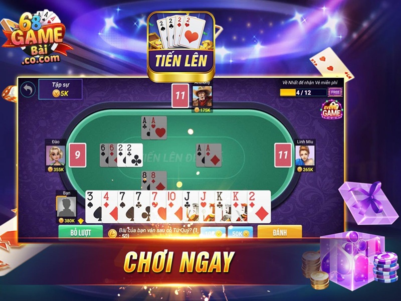 Tiến Lên Miền Bắc chơi ngay