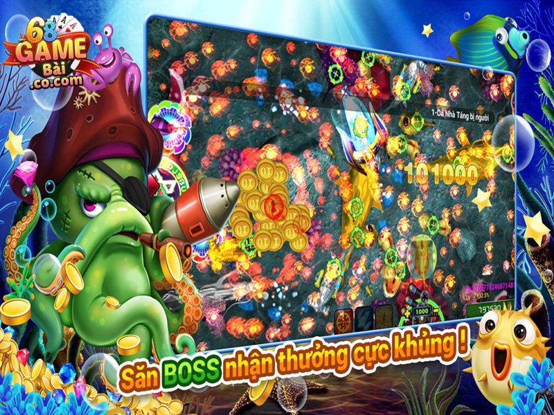 Bắn cá xèng đổi thưởng săn boss nhận thưởng cực khủng